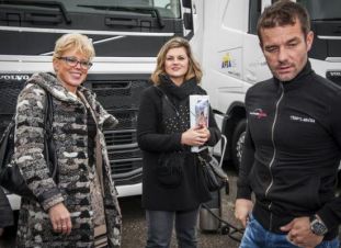 Cathy, Faustine et Sébastien Loeb