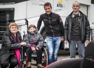 La famille Roeser avec Sébastien Loeb