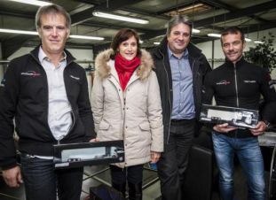 Dominique Heintz, Lionel Giraudeau, Dominique Foret et Sébastien Loeb 