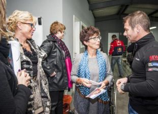 Cathy, Denise et Sébastien Loeb