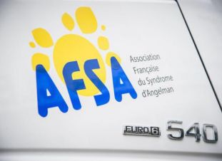 Le logo de l'AFSA sur les camions